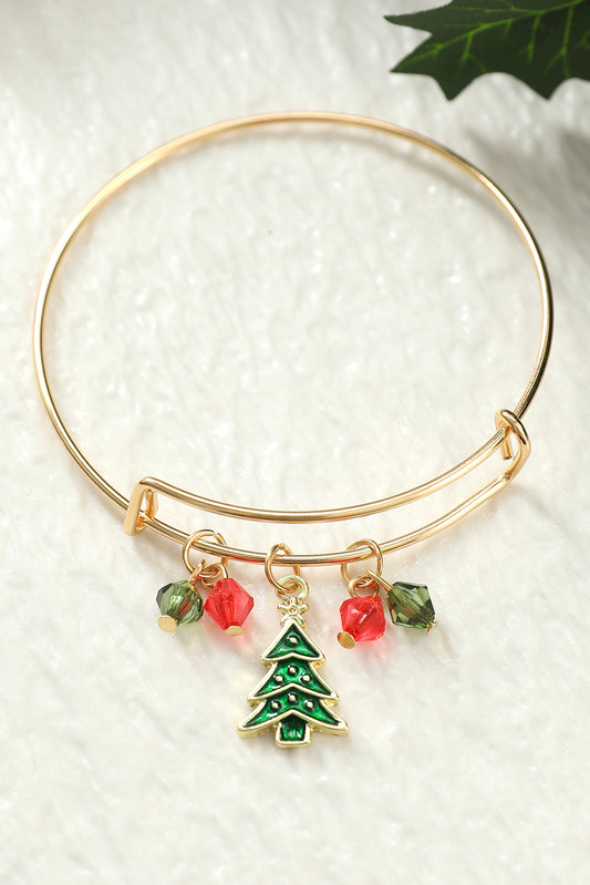 CHRISTMAS HOLIDAY TREE BANGLE BRACELET image 1