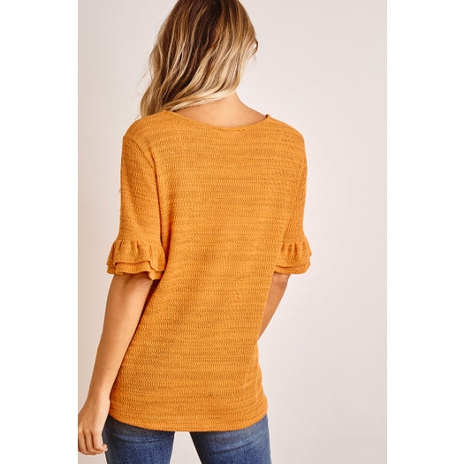 Pumpkin Spice Ruffle Tee image 1