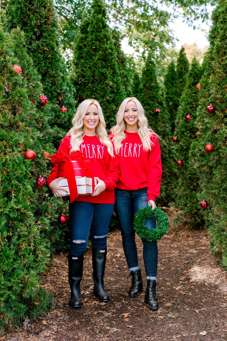 Merry Red Graphic Sweatshirt image 0