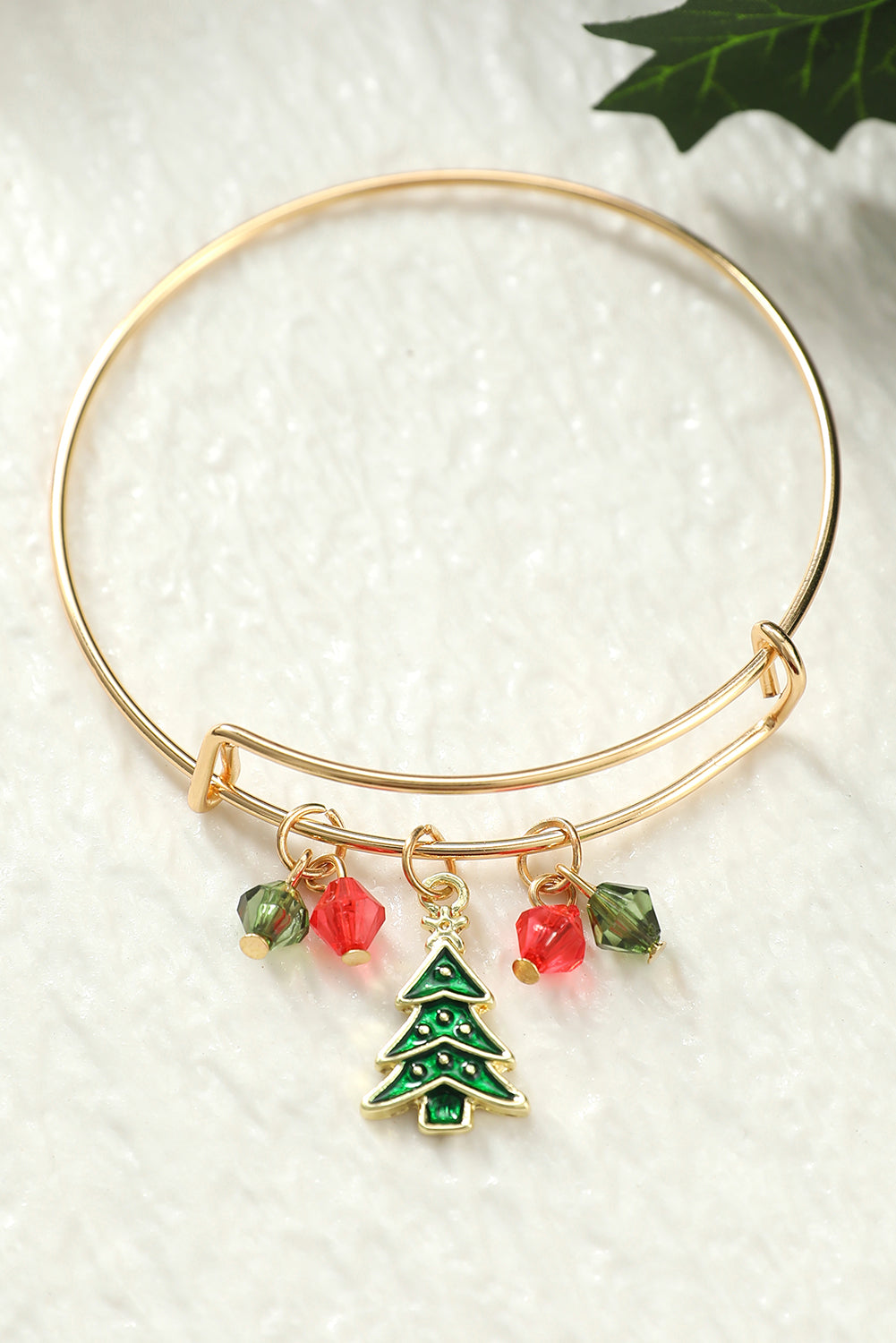 CHRISTMAS HOLIDAY TREE BANGLE BRACELET image 1