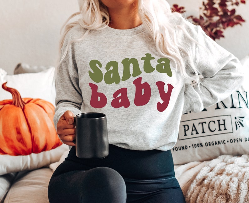 Santa Baby Graphic Sweatshirt image 1