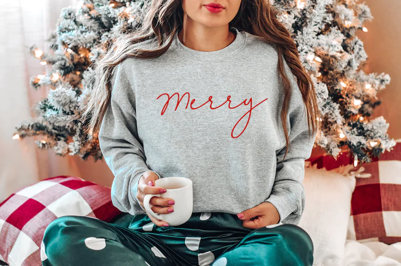 Merry Grey Graphic Sweatshirt image 0