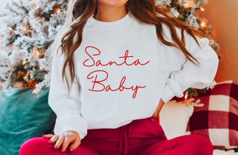 Santa Baby Graphic Sweatshirt image 1