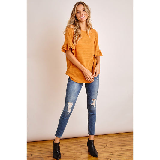 Pumpkin Spice Ruffle Tee image 0