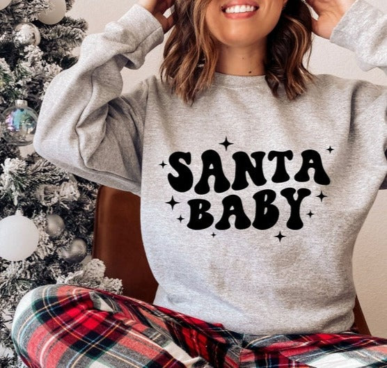 Santa Baby Graphic Sweatshirt image 1