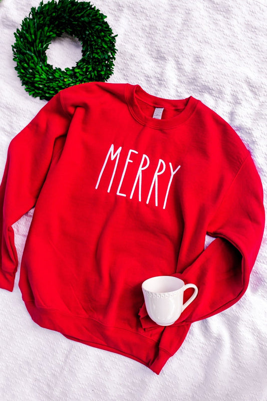 Merry Red Graphic Sweatshirt image 1